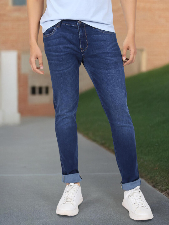 Buy Wrangler Men Blue Millard Regular Fit Mid Rise Jeans