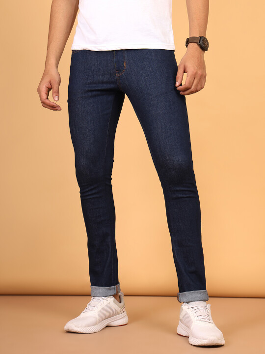 Buy Men Blue Vegas Skinny Fit Low Rise No Fade Jeans Wrangler