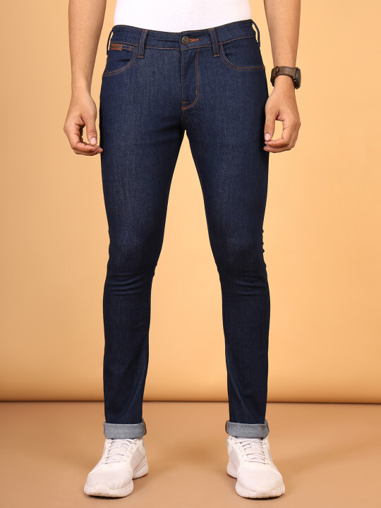 Buy Men Blue Vegas Skinny Fit Low Rise No Fade Jeans Wrangler