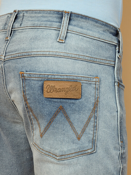 Buy Men Blue Vegas Skinny Fit Low Rise Heavy Fade Jeans Wrangler