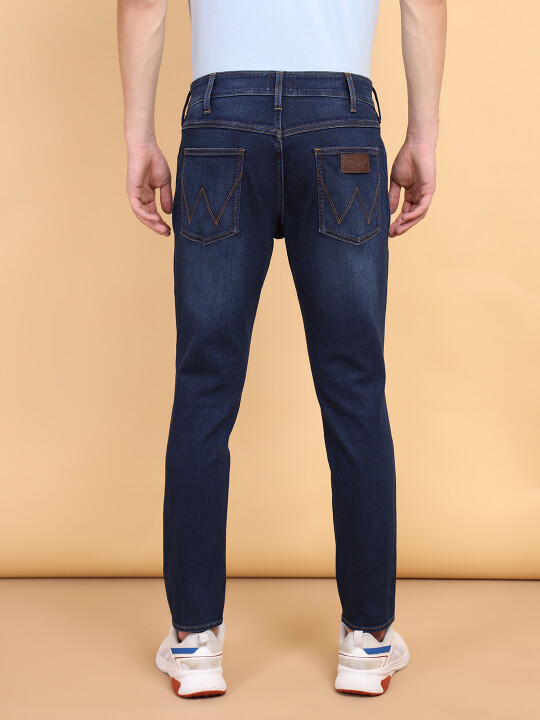 Fadepants western blue denim S WRANGLER Men Stonewashed Skinny Fit