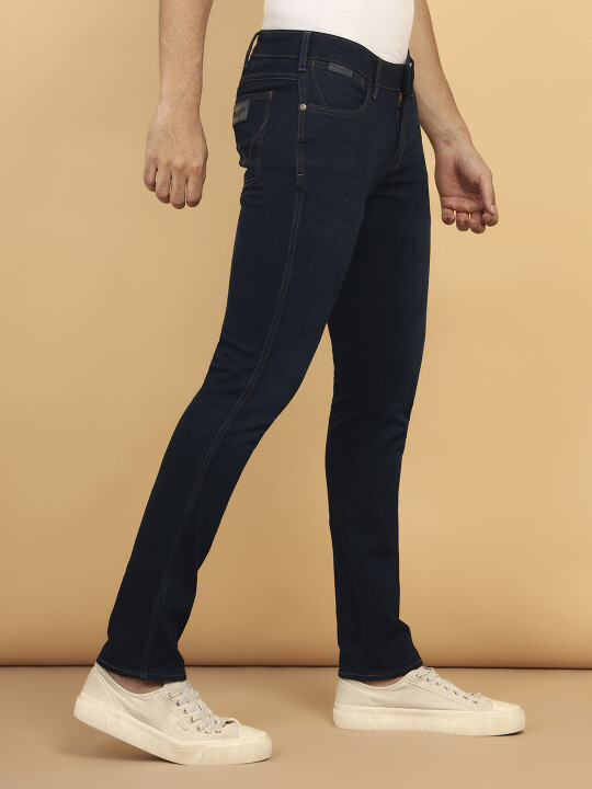 Buy Men Blue Skanders Slim Fit Low Rise Light Fade Jeans