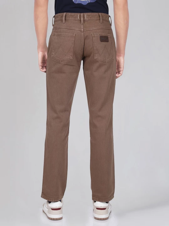 Buy Wrangler Men Brown Millard Straight Fit Mid Rise Jeans