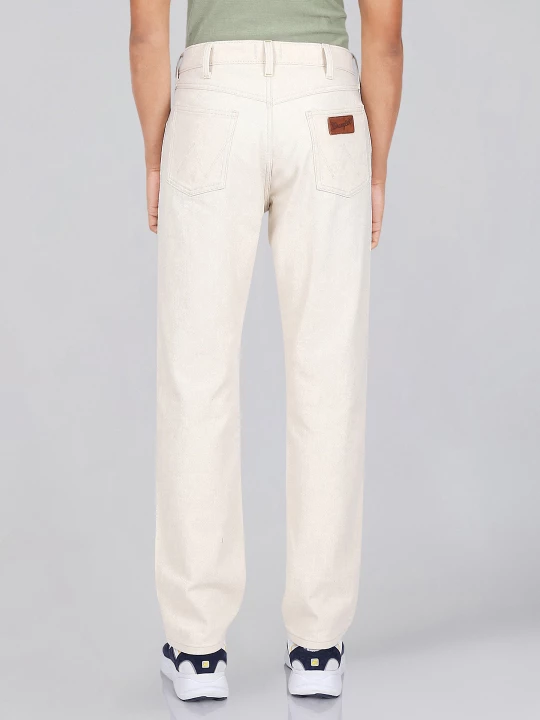 Buy Wrangler Men Beige Cowboy Straight Fit Mid Rise Jeans