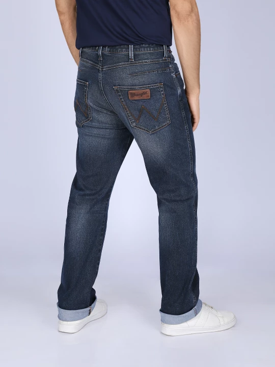 Buy Wrangler Men Blue 13MWZ Comfort Fit Mid Rise Jeans | Wrangler