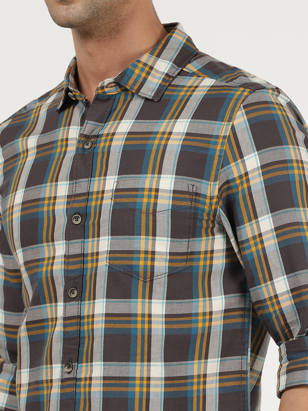 Knuth Marf】western leather shirt / gray knuth marf western