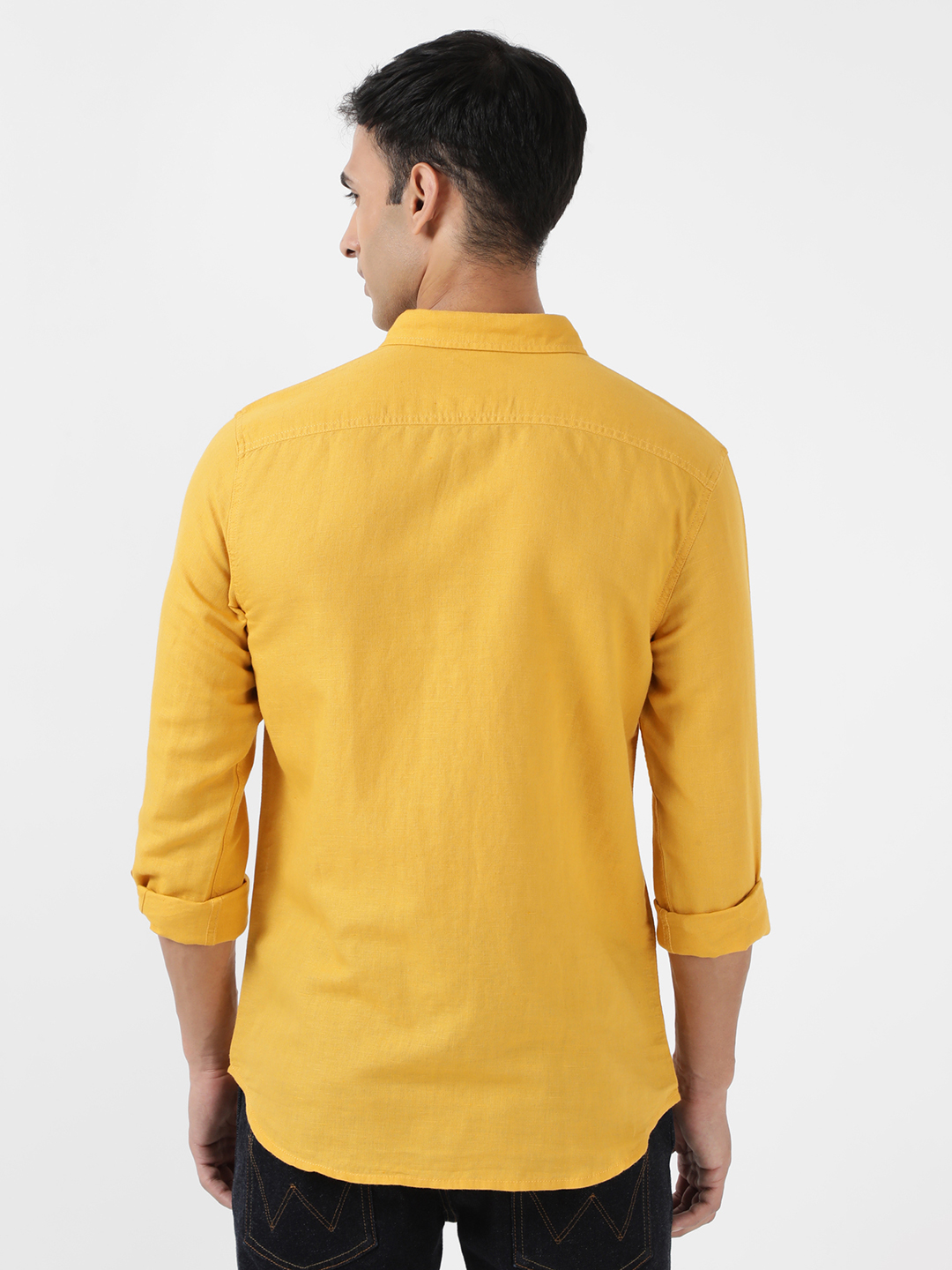 Buy Men Solid Yellow Regular Fit Shirt | Wrangler® India Official
