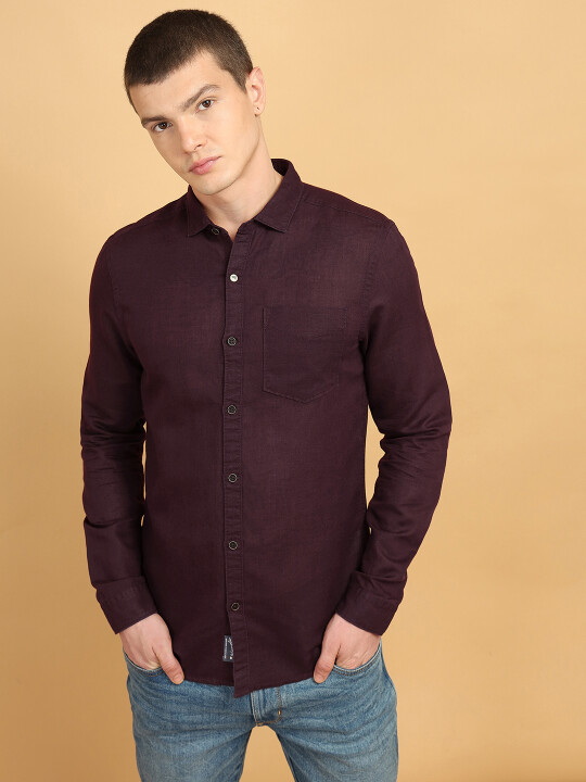 Buy Wrangler Men's Checked Navy Shirt (Slim) | Wrangler® India