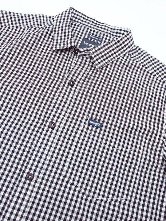 Buy Men Checked Blue Regular Fit Shirt | Wrangler® India Official