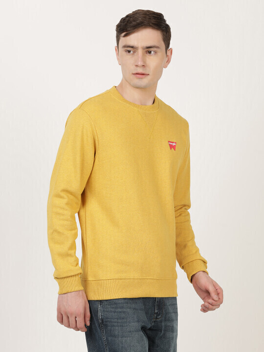 Wrangler store yellow sweatshirt