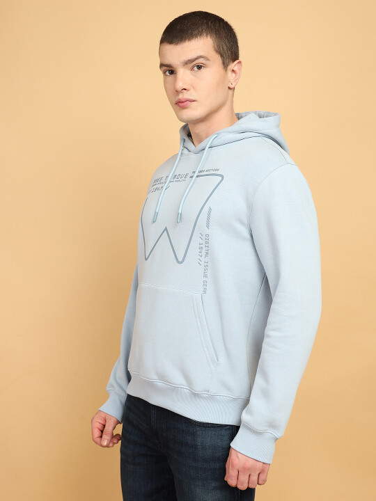 Mens Hoodies Helmut Lang Hoodie Blau Men's Hoodies Helmut