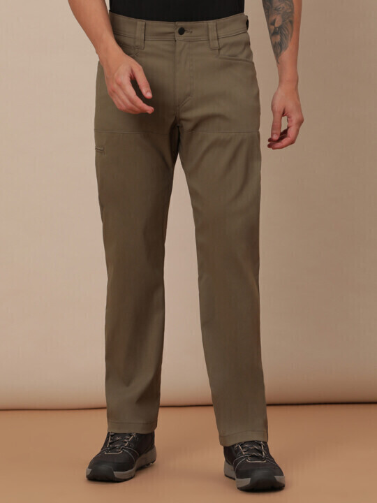 Buy Brown Mid Rise Suit Trousers Online at SELECTED HOMME |261209901