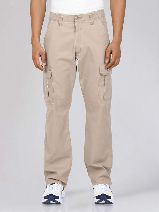 Buy Wrangler Men Brown Mid Rise Relaxed Fit Cargo Wrangler