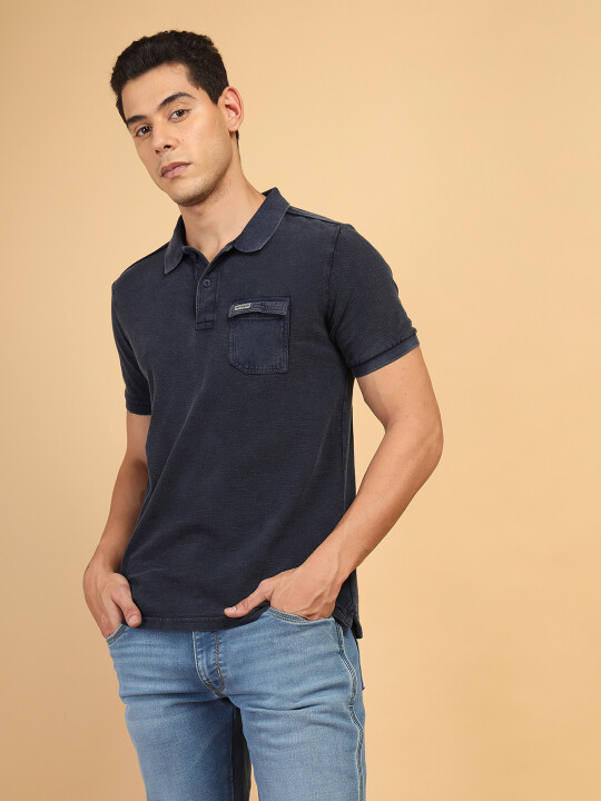 Buy Wrangler Men Printed White Crew Neck Regular Fit Tshirt