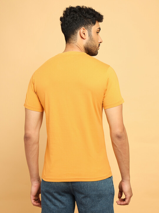 Buy Wrangler Men Graphic Print Yellow Crew Neck Tshirt | Wrangler