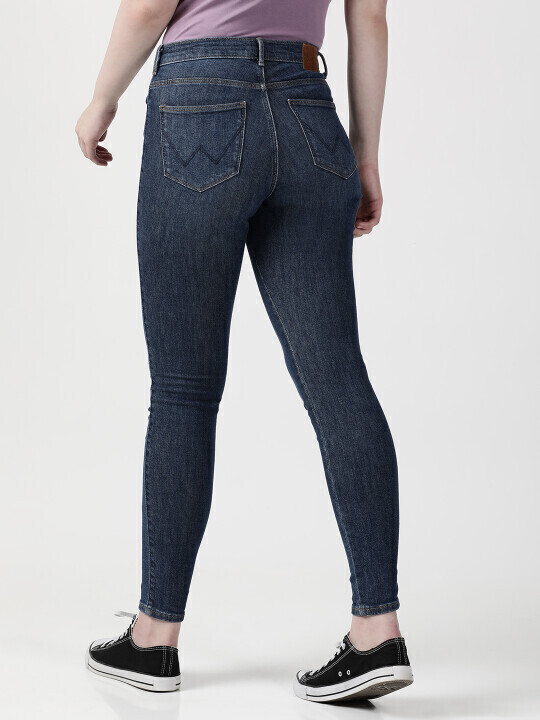 Buy Women Blue High Rise Skinny Fit Jeans Wrangler® India