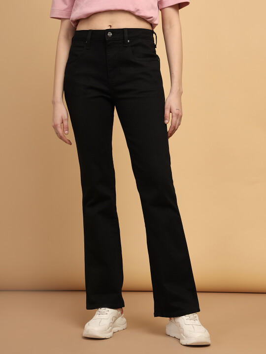 Black jeans bootcut womens discount
