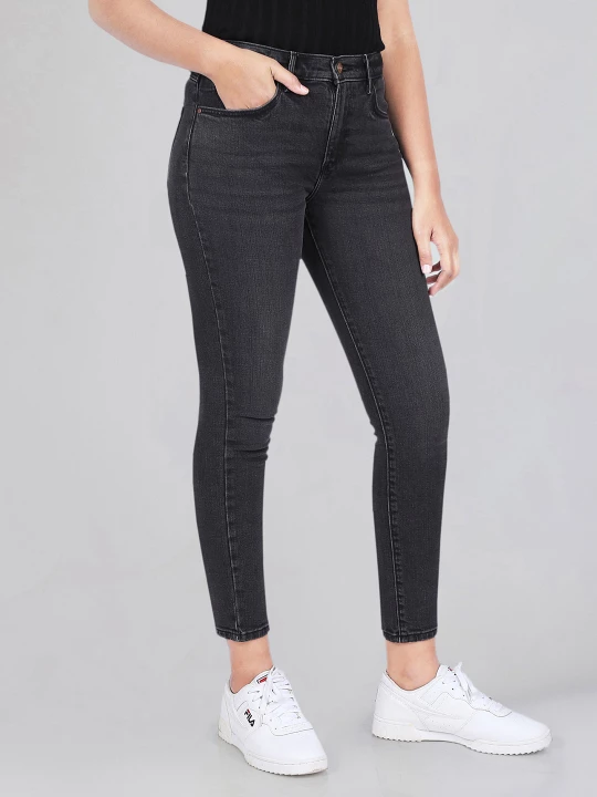 Buy Women Black High Rise Skinny Fit Jeans Wrangler® India