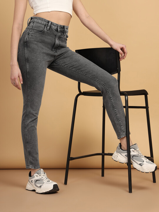 Buy Women Black High Rise Skinny Fit Jeans Wrangler® India