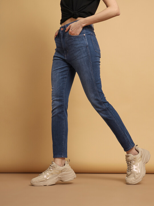 Jag Jeans Women's Valentina High Rise Skinny Pull-On Jean - Dark Indigo Wash, 10.5" Rise, 26" Inseam - View #7