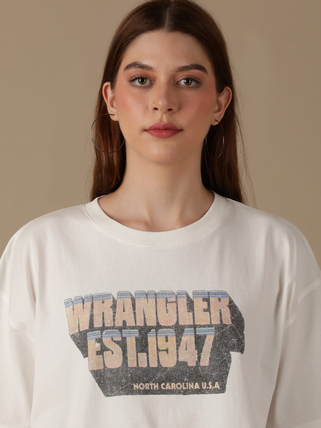 Wrangler® Space Cowboy T-Shirt - Women's Graphic T-Shirts in Magnet