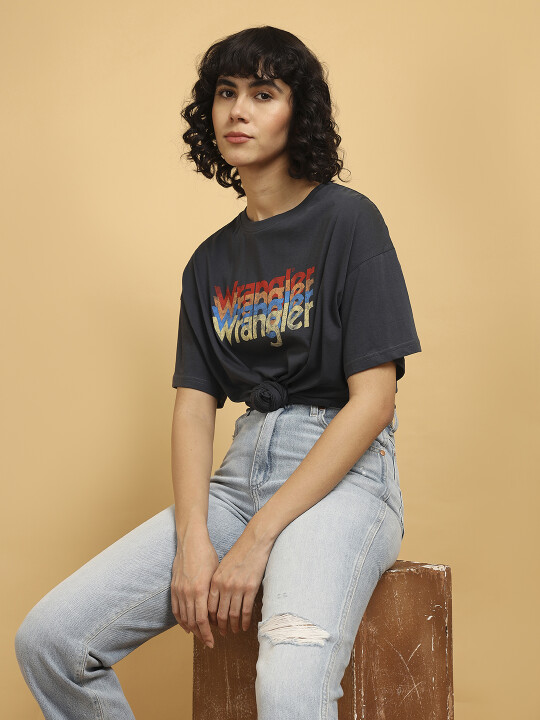 Wrangler Women's Grey Tshirt